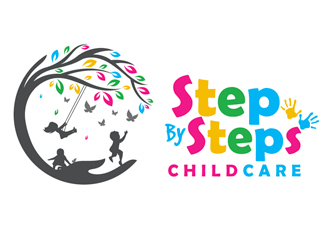 Step By Steps Childcare  logo design by gogo