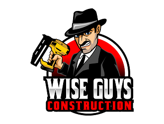 Wise Guys Construction logo design by haze