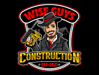 Wise Guys Construction logo design by DreamLogoDesign