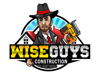 Wise Guys Construction logo design by DreamLogoDesign