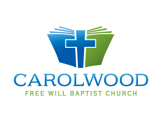Carolwood Free Will Baptist Church logo design by akilis13