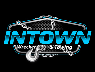 Intown Wrecker & Towing  logo design by DreamLogoDesign