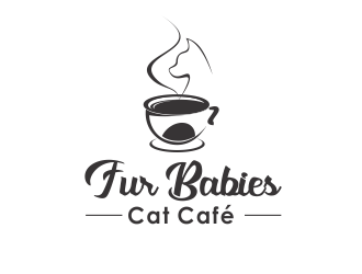 Fur Babies Cat Cafe logo design by Shina