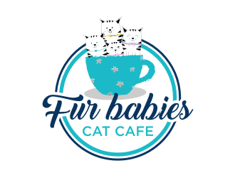Fur Babies Cat Cafe logo design by ndndn