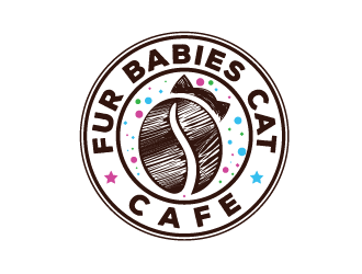 Fur Babies Cat Cafe logo design by Bl_lue