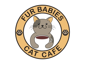 Fur Babies Cat Cafe logo design by rizuki