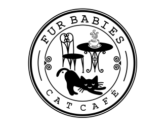 Fur Babies Cat Cafe logo design by aura