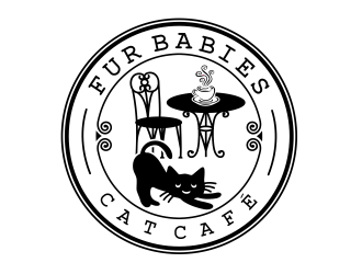 Fur Babies Cat Cafe logo design by aura