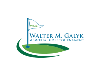 Walter M. Galyk Memorial Golf Tournament logo design by johana