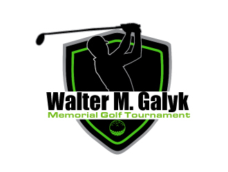Walter M. Galyk Memorial Golf Tournament logo design by ElonStark