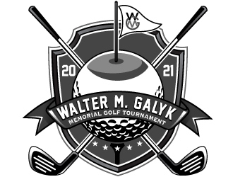 Walter M. Galyk Memorial Golf Tournament logo design by Suvendu