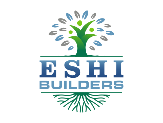 ESHI Builders logo design by pionsign