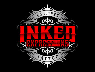 Inked Expressions  logo design by daywalker