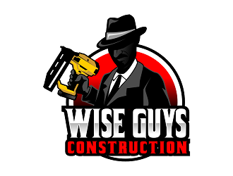 Wise Guys Construction logo design by haze