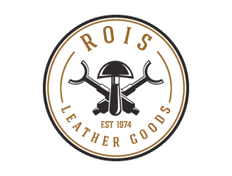 ROIS Leather Goods logo design by cybil