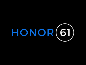 HONOR 61 logo design by BlessedArt