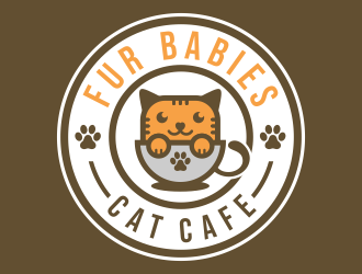 Fur Babies Cat Cafe logo design by jm77788