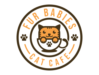 Fur Babies Cat Cafe logo design by jm77788