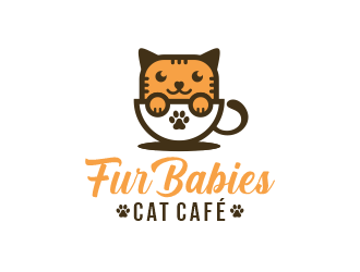 Fur Babies Cat Cafe logo design by jm77788