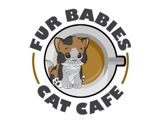 Fur Babies Cat Cafe logo design by nona