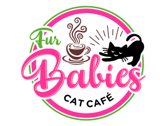 Fur Babies Cat Cafe logo design by aura