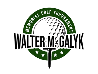 Walter M. Galyk Memorial Golf Tournament logo design by kunejo