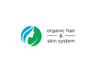 Uniquely Enriched small font print&gt; (organic hair & skin system) logo design by yossign