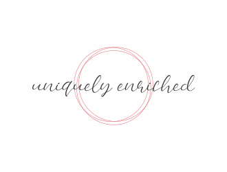 Uniquely Enriched small font print&gt; (organic hair & skin system) logo design by hopee
