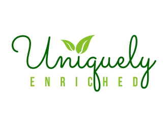 Uniquely Enriched small font print&gt; (organic hair & skin system) logo design by cikiyunn