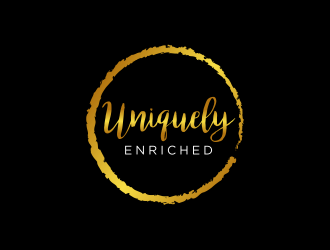 Uniquely Enriched small font print&gt; (organic hair & skin system) logo design by Zeratu
