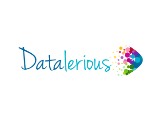 Datalerious. Tagline: Is data making you crazy? We can help! Logo Design
