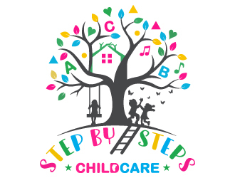 Step By Steps Childcare  logo design by Suvendu