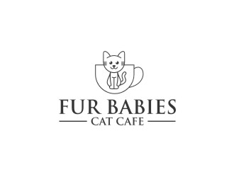 Fur Babies Cat Cafe logo design by bombers