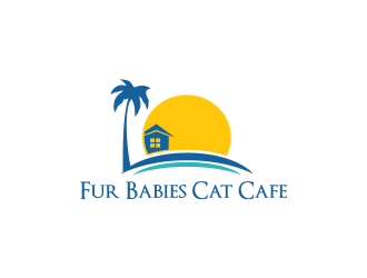 Fur Babies Cat Cafe logo design by Greenlight