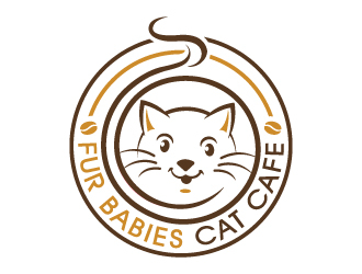Fur Babies Cat Cafe logo design by Sandip