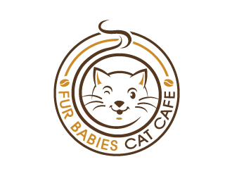 Fur Babies Cat Cafe logo design by Sandip