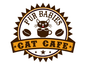 Fur Babies Cat Cafe logo design by Suvendu