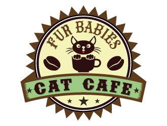 Fur Babies Cat Cafe logo design by Suvendu