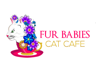 Fur Babies Cat Cafe logo design by Suvendu
