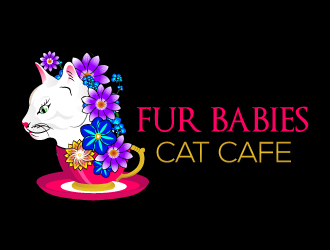 Fur Babies Cat Cafe logo design by Suvendu