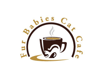 Fur Babies Cat Cafe logo design by Webphixo