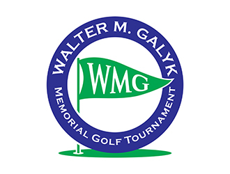 Walter M. Galyk Memorial Golf Tournament logo design by gitzart