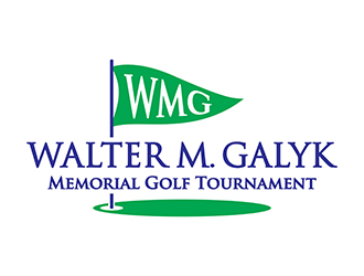 Walter M. Galyk Memorial Golf Tournament logo design by gitzart