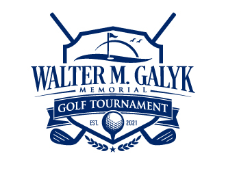 Walter M. Galyk Memorial Golf Tournament logo design by jaize