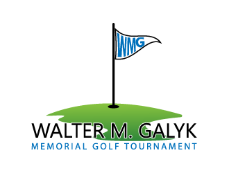 Walter M. Galyk Memorial Golf Tournament logo design by art84