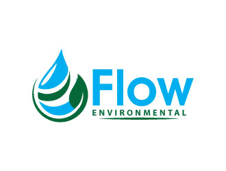 Flow Environmental logo design by Webphixo