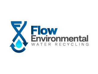 Flow Environmental logo design by GETT