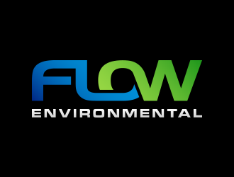Flow Environmental logo design by lexipej