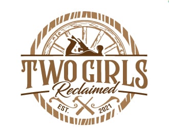 Two Girls Reclaimed logo design by jaize