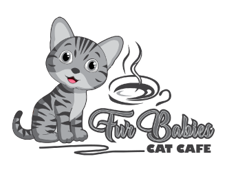 Fur Babies Cat Cafe logo design by nona
